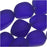 Cultured Sea Glass, Small Nugget Beads 8-16mm, Cobalt Blue (7 Pieces)
