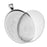 Bezel Pendant & Glass Cabochon, Oval 40x30mm, Silver Plated (1 Set)