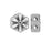 Cymbal Bead Substitute for Honeycomb Beads, Stelida, Flower 6mm, Ant. Silver Plated (10 Pcs)