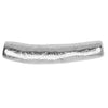 Metal Bead, Organic Tube 27mm, Bright Silver, by Nunn Design (1 Piece)