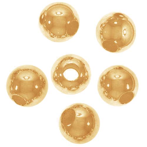 14K Gold FIlled Seamless Round Beads 4mm (6 pcs)