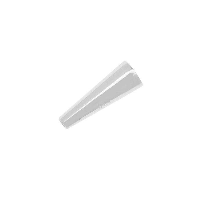 Sterling Silver Bead, Cone 12x4mm (1 Piece)