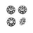 TierraCast Pewter Bead, Beaded Spacer 7mm Antiqued Silver Plated (4 Pieces)