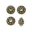 TierraCast Pewter Bead, Beaded Spacer 7mm Brass Oxide (4 Pieces)