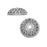 Nunn Design Bead Caps, Acorn 11.5mm, Antiqued Silver (2 Pieces)
