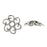 Lead-Free Pewter, Filigree Bead Caps 10.5mm, Antiqued Silver (6 Pieces)