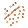 Real Copper Round Rondelle Beads 2.5 x 3 mm (50 pcs)