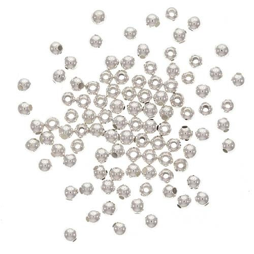 Silver Filled Seamless Round Beads 2mm (100 Pieces)