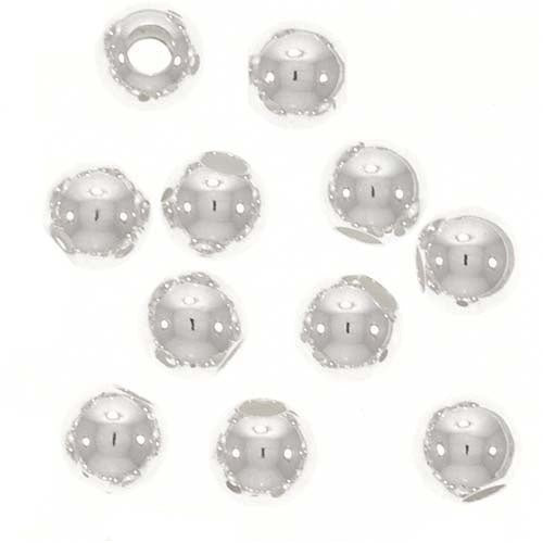 Silver FIlled Seamless Little Round Beads 2.5mm (50 Pieces)