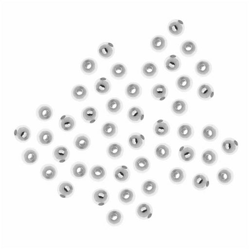 Silver FIlled Anti Tarnish Seamless Round Beads 3mm (50 Pieces)