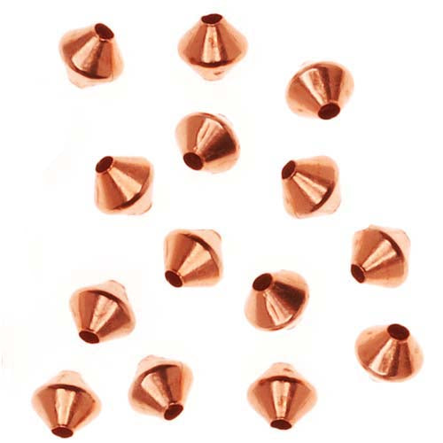 Bright Genuine Copper Bicone Beads 3.2mm (144 pcs)