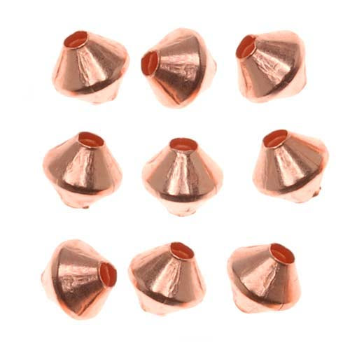 Bright Genuine Copper Bicone Beads 4.8mm (50 pcs)