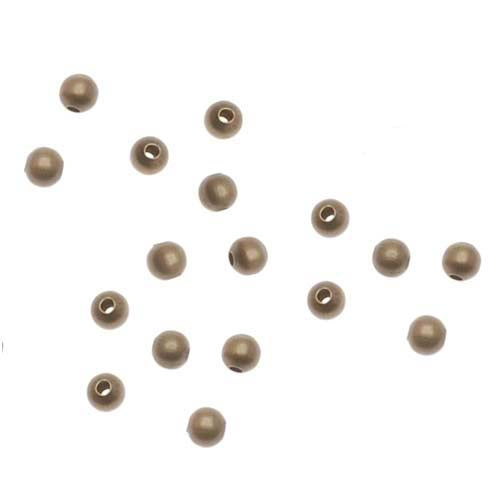 Antiqued Brass Tiny 2mm Round Seamed Beads (100 pcs)