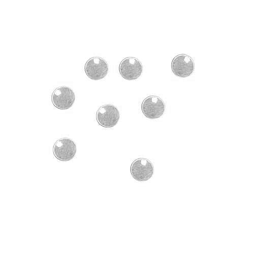 Sterling Silver Round Pailettes or Blanks Flat Circles Dangles 5mm (8 pcs)