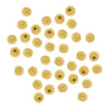 22K Gold Plated Stardust Sparkle Round Beads 3mm (50 pcs)