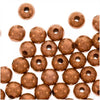 Real Copper Small Uniform Round Beads 3 mm (100 pcs)