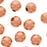 Real Copper Uniform Round Beads 6 mm (25 pcs)