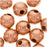 Real Copper Large Uniform Round Beads 8 mm (25 pcs)