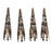 Antiqued Brass Long Filigree Bead Cones 40mm (4 pcs)