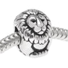 TierraCast Silver Plated Pewter European Style Large Hole Lion Bead 11.5mm (1 pcs)