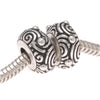 TierraCast Silver Plated Pewter Large Hole Spiral Beads 11mm (2 Pieces)