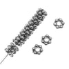 TierraCast Fine Silver Plated Pewter Daisy Spacer Beads 3mm (50 Pieces)