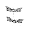 TierraCast Fine Silver Plated Pewter Dragonfly Wing Beads 20mm (2 Pieces)