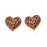 TierraCast Copper Plated Pewter Scroll Puff Heart Beads 10mm (2 Pieces)