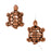 TierraCast Copper Plated Pewter Turtle Beads 15mm (2 Pieces)