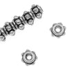 TierraCast Silver Plater Pewter Beaded Ball Spacer Beads 5mm (10 Pieces)