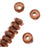 TierraCast Copper Plated Pewter Nugget Heishe Beads 5mm (20 Pieces)