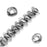 TierraCast Rhodium Plated Pewter Nugget Heishe Beads 5mm (20 pcs)