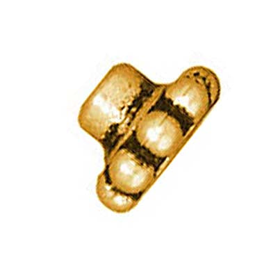 TierraCast 22K Gold Plated Pewter Bead Aligners 5mm (4 Pieces)