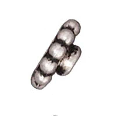 TierraCast Fine Silver Plated Pewter Bead Aligners 7mm (4 Pieces)