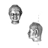 TierraCast Fine Silver Plated Pewter Buddha Head Beads 13.5mm (2 Pieces)