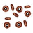 TierraCast Fine Copper Plated Pewter Woodland Spacer Beads 6mm (10 Pieces)