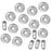 TierraCast Bright Silver Plated Lead-Free Pewter Disk Heishi Spacer Beads 4mm (50 Pieces)