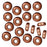 TierraCast Copper Plated Lead-Free Pewter Disk Heishi Spacer Beads 4mm (50 Pieces)