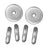 TierraCast Bright Silver Plated Lead-Free Pewter Disk Heishi Spacer Beads 7mm (10 Pieces)