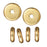 TierraCast Bright 22K Gold Plated Lead-Free Pewter Disk Heishi Spacer Beads 7mm (10 Pieces)