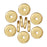 TierraCast Bright 22K Gold Plated Lead-Free Pewter Disk Heishi Spacer Beads 8mm (10 Pieces)