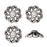 TierraCast Antiqued Silver Plated Lead-Free Pewter 12mm Open Scalloped Bead Caps 12mm (4 Pieces)