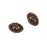 Vintaj Natural Brass Oval Filigree Beads - Wrap 12mm (2 Pieces)