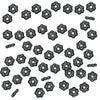 TierraCast Black Finish Pewter Daisy Spacer Beads 3mm (50 Pieces)
