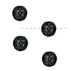 TierraCast Black Finish Pewter Round 'Casbah' Beads 7mm (4 Pieces)