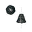 TierraCast Black Finish Pewter 'Spiral' Cone Bead Caps 8.5mm (2 pcs)