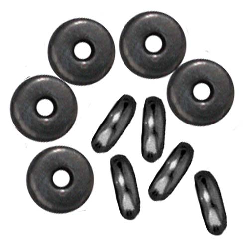 TierraCast Black Finish Lead-Free Pewter Disk Heishi Spacer Beads 5mm (20 Pieces)