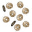 TierraCast Brass Oxide Finish Pewter Nugget Heishe Spacer Beads 6mm (10 Pieces)