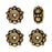 TierraCast Brass Oxide Finish Lead-Free Pewter 'Turkish' Spacer Beads 7mm (4 Pieces)