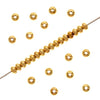 22K Gold Plated Rondelle Beads 3x2mm (144 pcs)